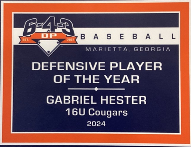 The baseball game schedule of Gabriel Hester